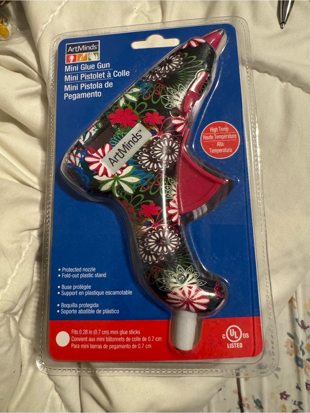 Artminds~Mini Glue Gun~Perfect For All Crafts~flowered
